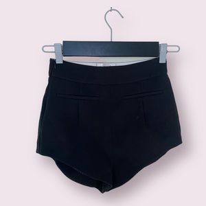 High Waist Black Women's Shorts